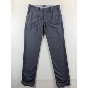 Ted Baker Pants Mens 34x32 Blue Gray Herringbone Slim Fit Chino Stretch Casual